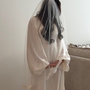 Sara Gabriel White Bridal Veil